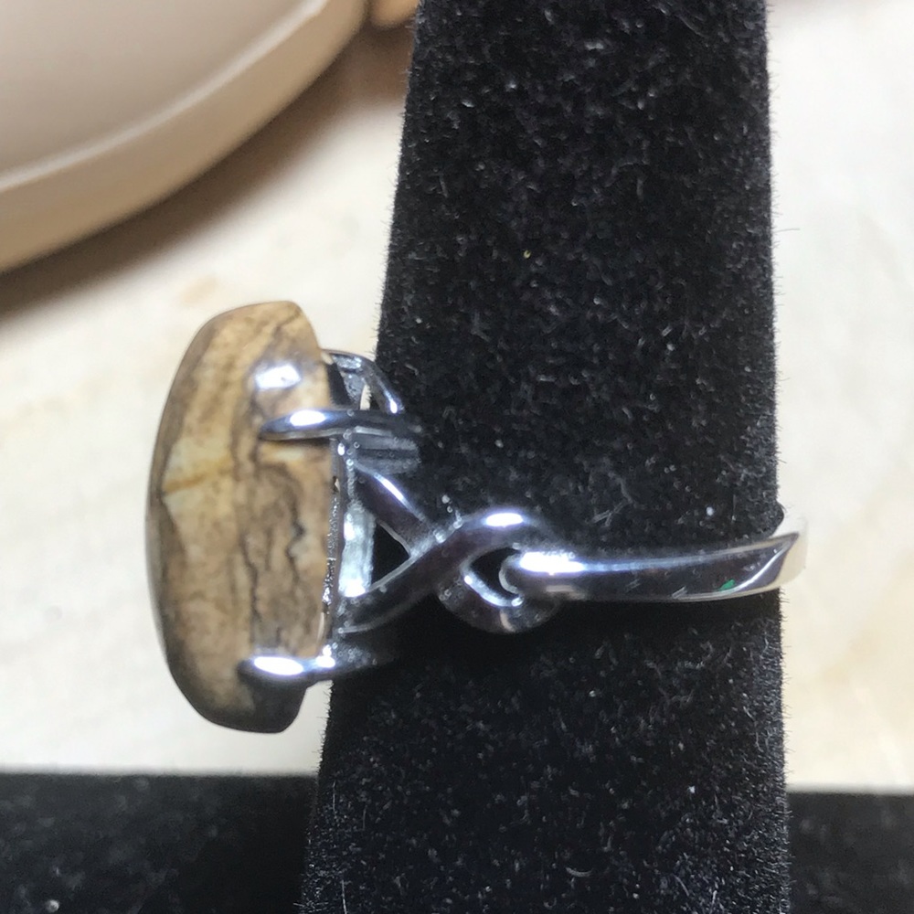 Agate bean ring! - Picture 2 of 3